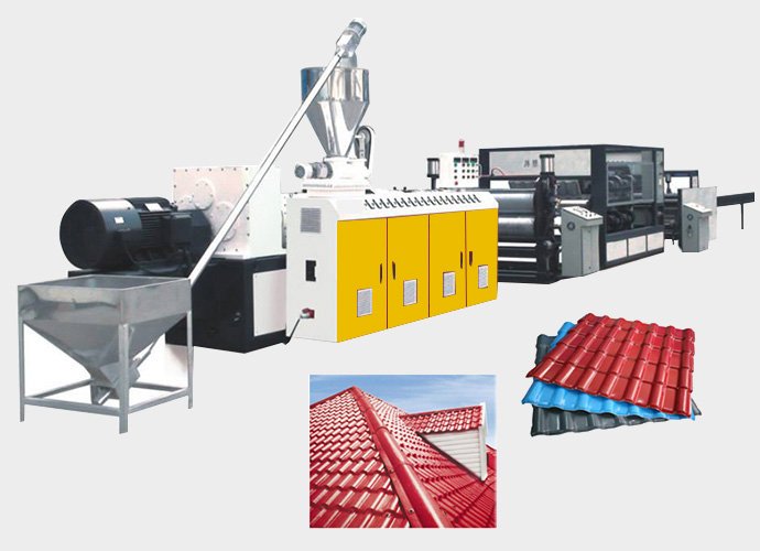 PVC琉璃瓦/合成樹脂瓦生產線
